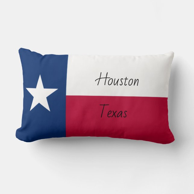 Rectangle Votre ville, Texas Coussin de plein air (Recto)