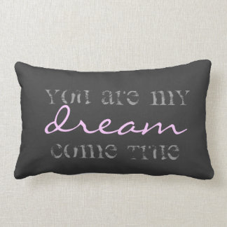 Rectangle vous êtes mon rêve venez coussin vrai