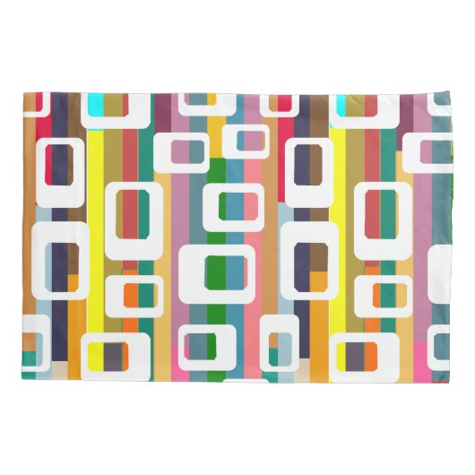 Rectangles and Stripes  Kussensloop (Achterkant)