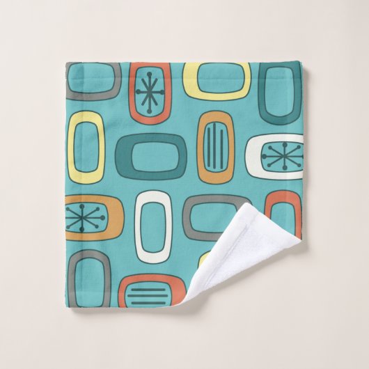 Rectangles arrondies MCM du milieu du siècle Aquam (Gant de toilette)