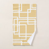 Rectangles Blancs Rétro Modernes Sur Chameau (Serviette à main)