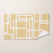 Rectangles Blancs Rétro Modernes Sur Chameau (Serviette à main)