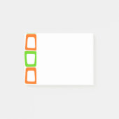 Rectangles décalées Notes post-it (Devant)