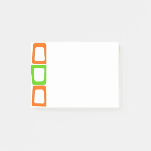 Rectangles décalées Notes post-it (Devant)