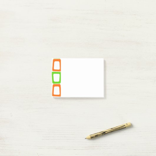 Rectangles décalées Notes post-it (Sur un bureau)