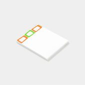 Rectangles décalées Notes post-it (Incliné)