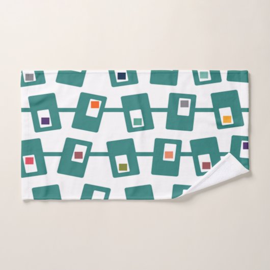 Rectangles et Carrés modernes du milieu du siècle (Serviette à main)