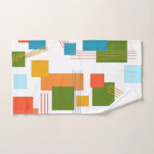 Rectangles et lignes Abstraites (Serviette à main)