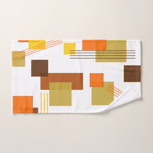 Rectangles et lignes Abstraites (Serviette à main)
