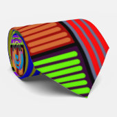 Rectangles et lignes cravate colorée (Roulé)