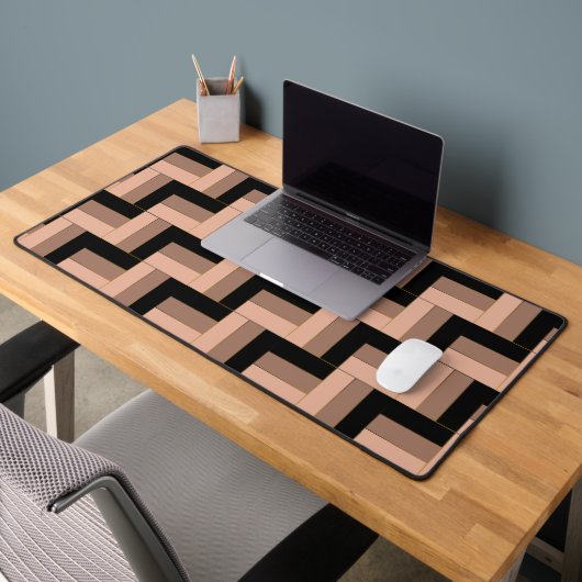 Rectangles géométriques Brown Mocha Noir (Bureau 2)