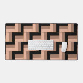 Rectangles géométriques Brown Mocha Noir (Clavier et souris)