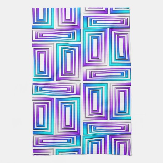 rectangles géométriques serviette de cuisine (Vertical)