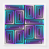 rectangles géométriques serviettes en papier (Devant)