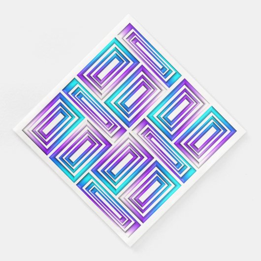 rectangles géométriques serviettes en papier (Coin)