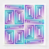 rectangles géométriques serviettes en papier (Devant)