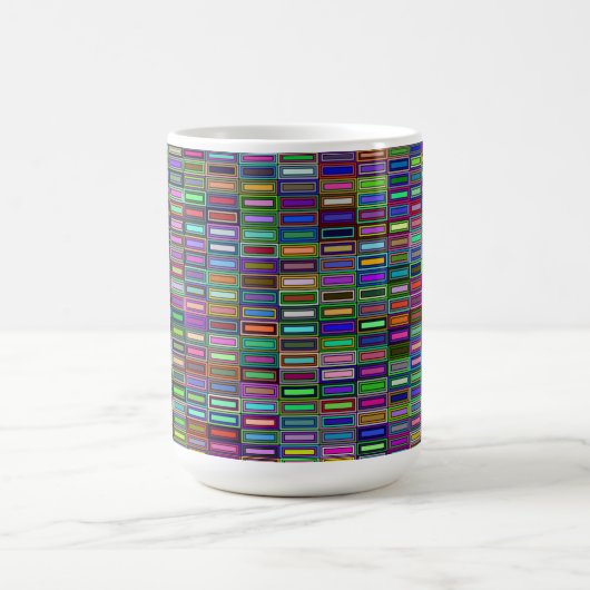 Rectangles imbriquées Mug 15 oz (Centre)
