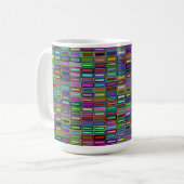 Rectangles imbriquées Mug 15 oz (Devant gauche)