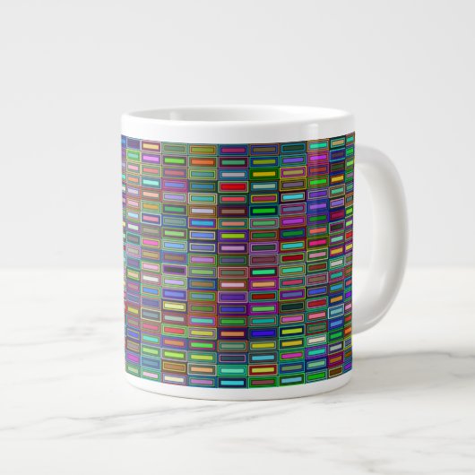 Rectangles imbriquées Mug 20 oz (Devant droit)