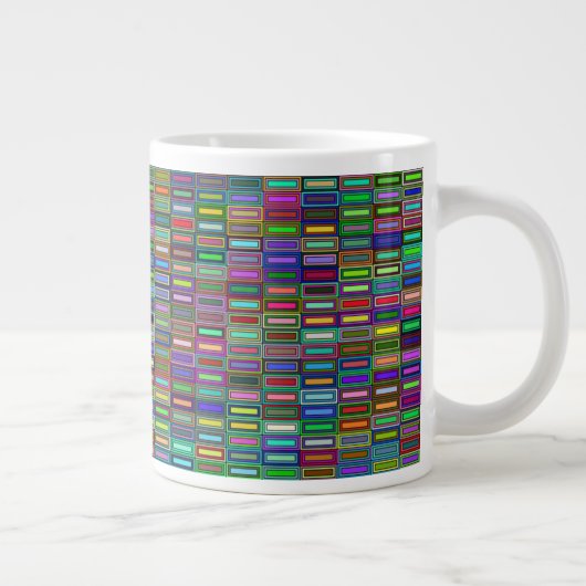 Rectangles imbriquées Mug 20 oz (Droite)