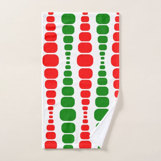 Rectangles modernes de Noël (Serviette à main)