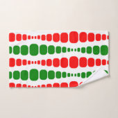 Rectangles modernes de Noël (Serviette à main)