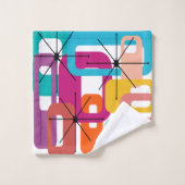 Rectangles modernes du milieu du siècle (Gant de toilette)