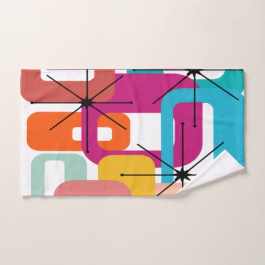 Rectangles modernes du milieu du siècle (Serviette à main)