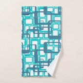 Rectangles modernes ouvertes du milieu du siècle (Serviette à main)