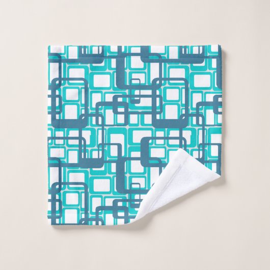 Rectangles modernes ouvertes du milieu du siècle (Gant de toilette)