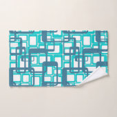 Rectangles modernes ouvertes du milieu du siècle (Serviette à main)