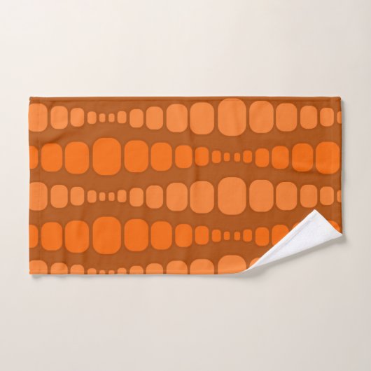 Rectangles orange arrondies (Serviette à main)