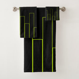 Rectangles verte et noire de chaux