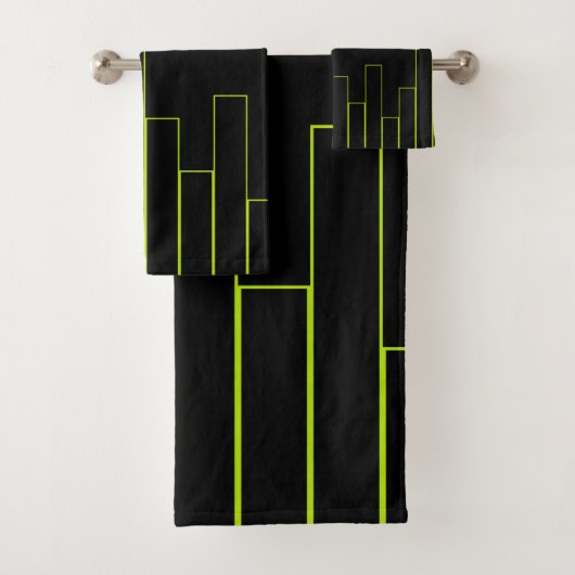 Rectangles verte et noire de chaux (En situation)