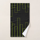 Rectangles verte et noire de chaux (Serviette à main)