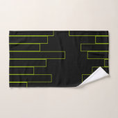 Rectangles verte et noire de chaux (Serviette à main)