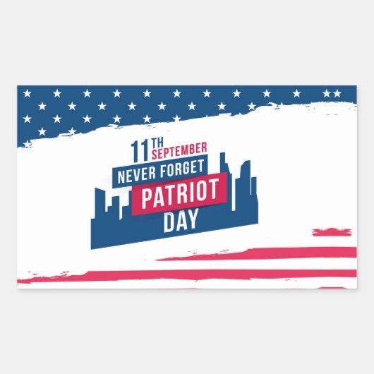 Rectangulaire 11 septembre, Sticker (Devant)