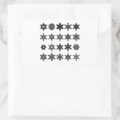 Rectangulaire 20 Sticker Snowflake Bundle, Flake Winter (Sac)
