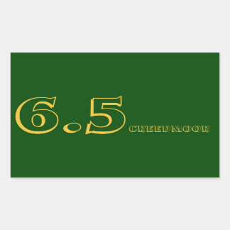 Rectangulaire 6.5 Sticker pour munitions Creedmoor