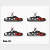 Rectangulaire 90,1 MtRock Sticker (Feuille)