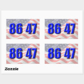 Rectangulaire 96 47 Sticker (Feuille)