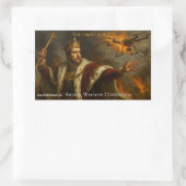 Rectangulaire A sticker of The Drone Lord fighting (Sac)