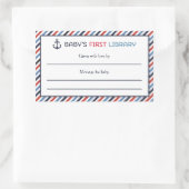 Rectangulaire Ahoy C'est un Sticker Bookplate Book (Sac)