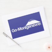 Rectangulaire Aller Sticker Montgenevre (Enveloppe)
