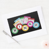 Rectangulaire Amoureux de Bingo de jeu sticker (Enveloppe)