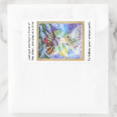 Rectangulaire Arbre de vie - Sticker à dix commandements (Sac)