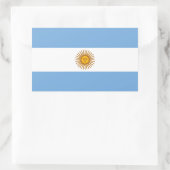 Rectangulaire Argentine - Sticker à drapeau Bandeira Argentine (Sac)