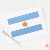 Rectangulaire Argentine - Sticker à drapeau Bandeira Argentine (Enveloppe)