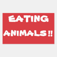ARRÊTER DE MANGER Animaux Arrêter Sticker