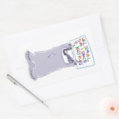 Rectangulaire Avoir Badger - Will Travel - Sticker (Enveloppe)